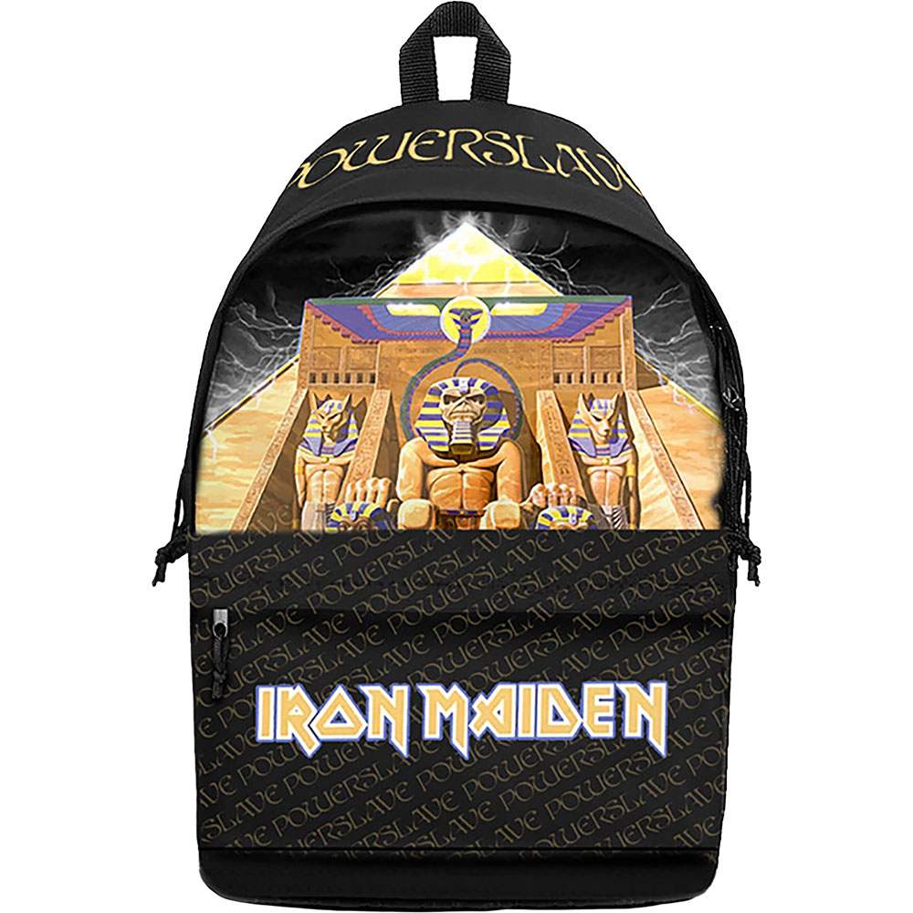 Rocksax Iron Maiden - Powerslave Rugtas - Zwart